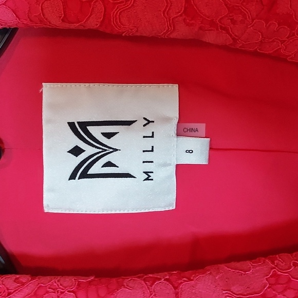 MILLY Avery Lace Blazer In Pink - Picture 8 of 16